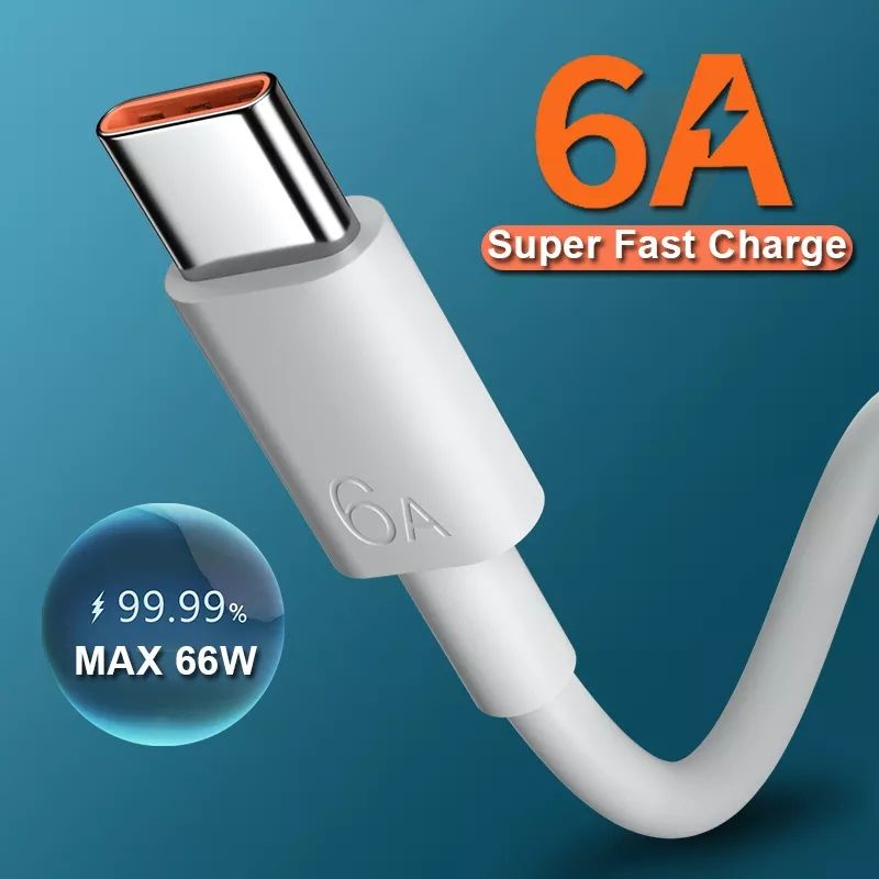 Kabel Huawei 6A 66W - 120W Mate 30 Pro P40 Pro P50 Pro USB TYPE C ORI