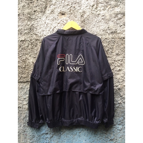 jaket hoodie tracktop windbreaker fila clasic vintage second brand thrift