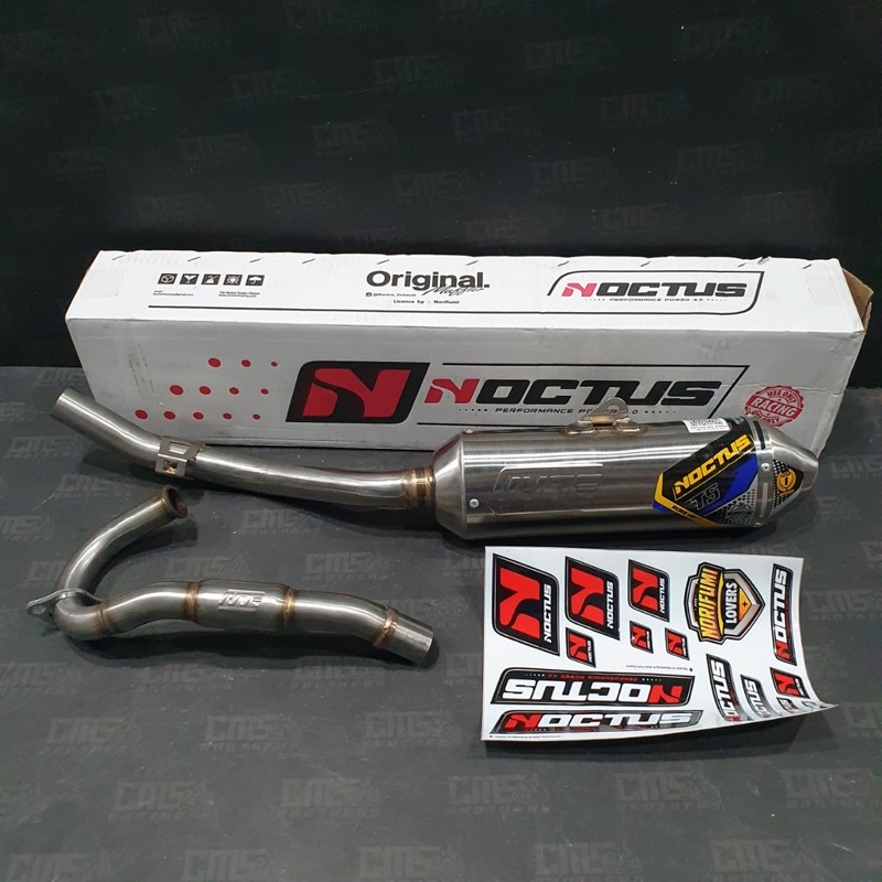 Knalpot Racing Norifumi Noctus T5 Bore Up Yamaha WR155 Original