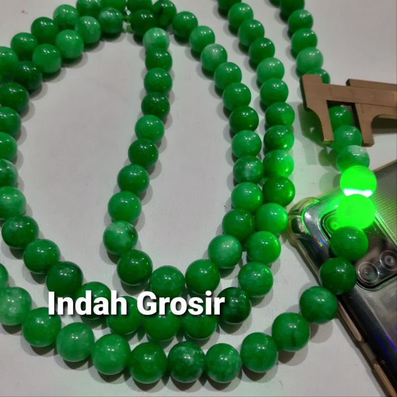 Tasbih Batu Giok Original 12mm 99Butir