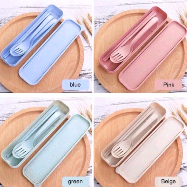 Travel Set 3in1 Sendok Garpu Sumpit