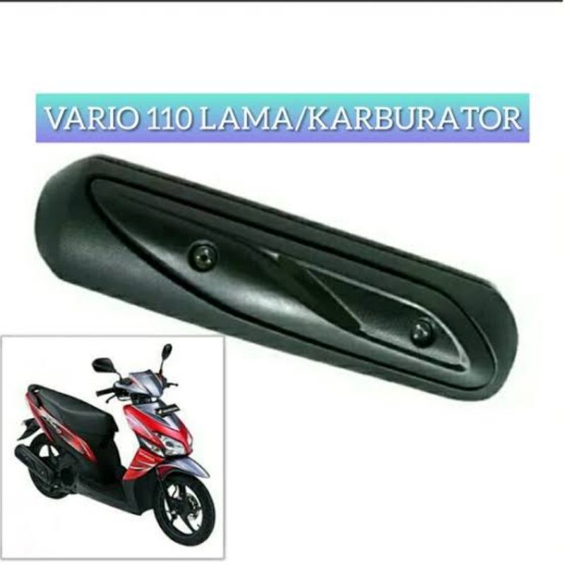 COVER TAMENG KNALPOT VARIO 110 LAMA KARBU VARIO TECHNO 110 KARBU