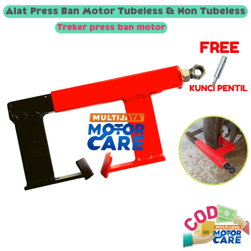 Alat Press Ban Motor Tubeless dan Non Tubeless |Treker Ban