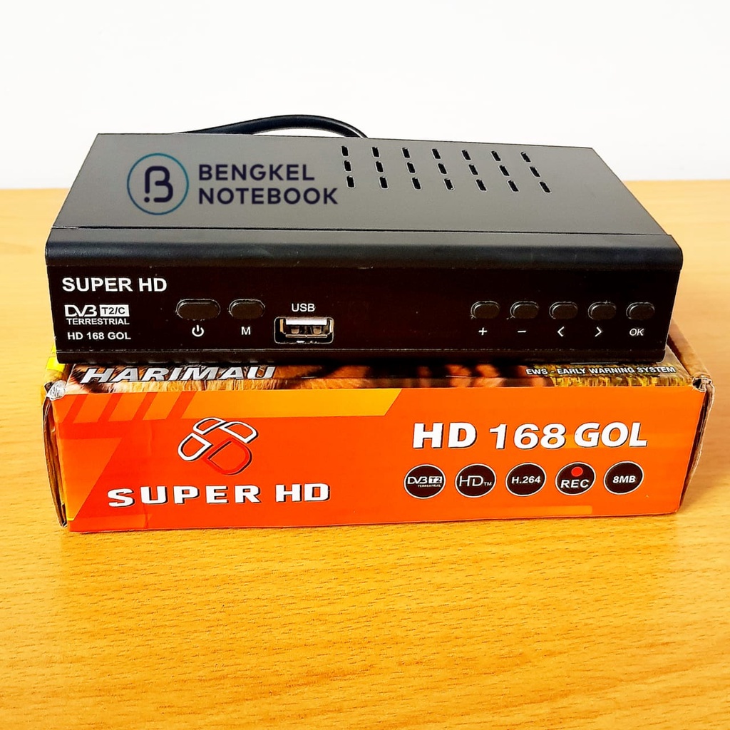 Set Top Box TV Digital STB DVB-T2 Receiver Super HD 168 GOL DVB T2 K-Vision Harimau SuperHD