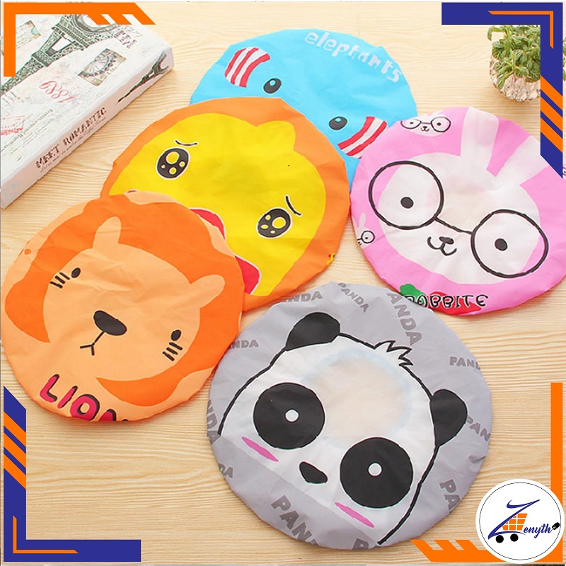 Shower Cap / Penutup Rambut Mandi Motif Animal