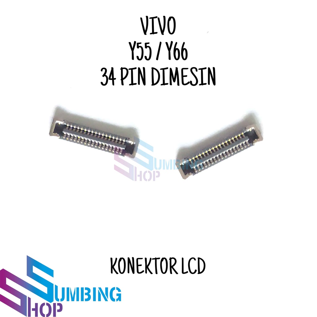 Konektor Lcd Soket Lcd Fpc Vivo S1 34 Pin Dimesin