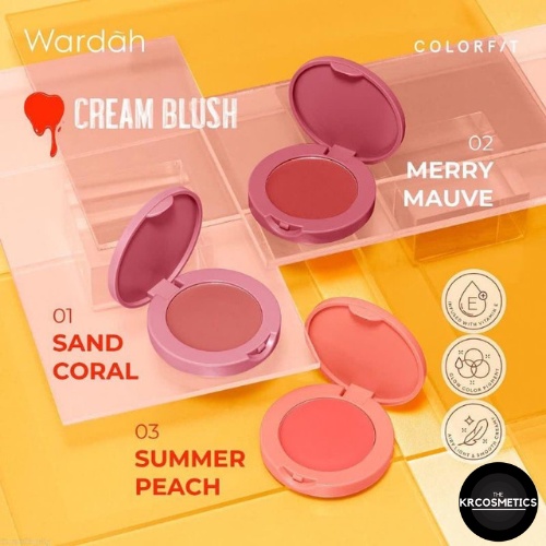 Wardah Colorfit Cream Blush on 3 gr