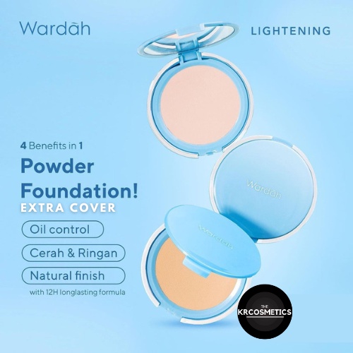 Wardah Lightening Powder Foundation Extra Cover SPF 22 15 GR