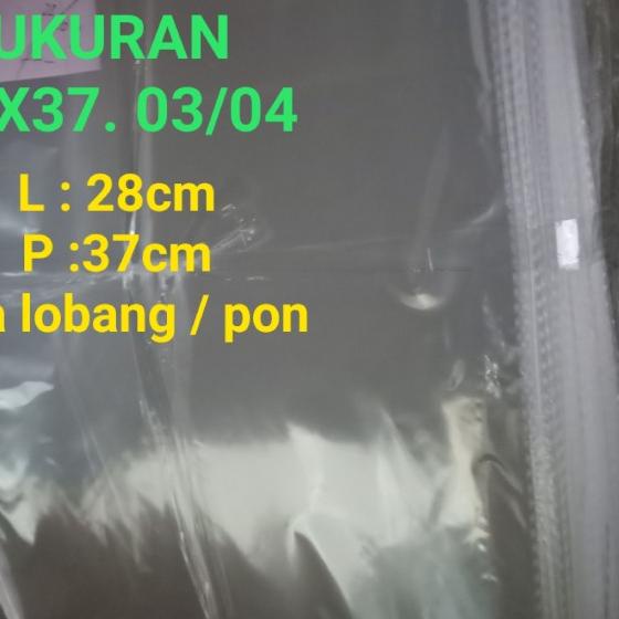 

PLASTIK OPP 28X37. 03 & 04.(JUAL PER 500.LEMBAR) - 28x37.03