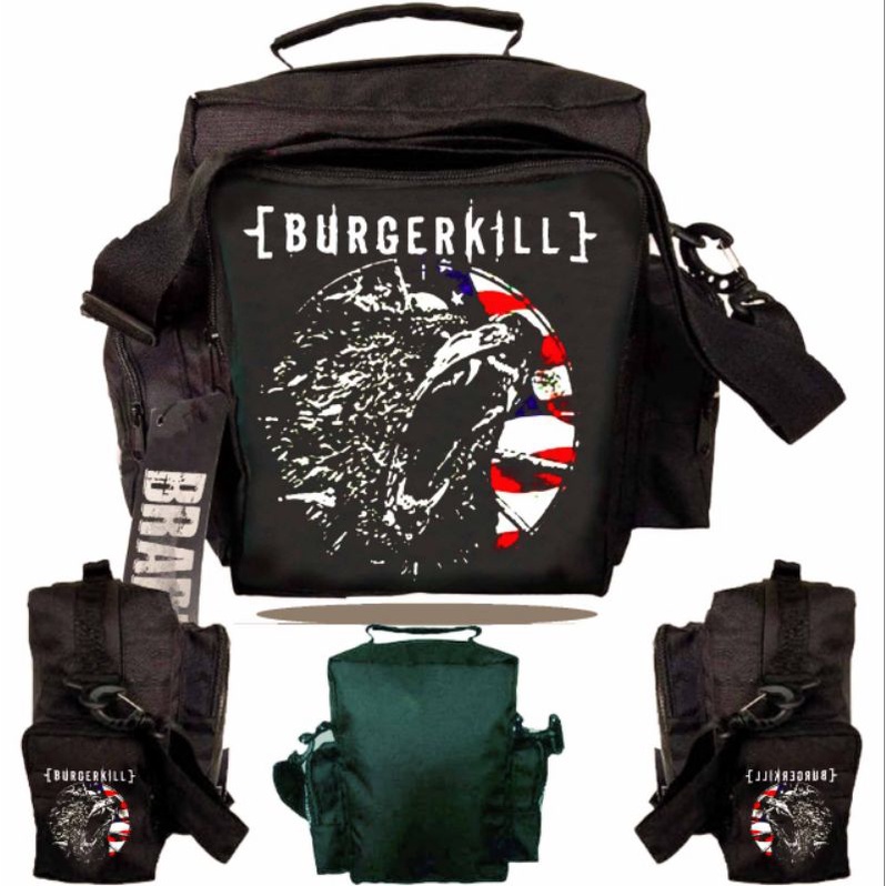 tas selempang burgerkill,tas slingbag,tas prapatan rebel,tas rebel,tas,tas band metal,tas pria,tas s