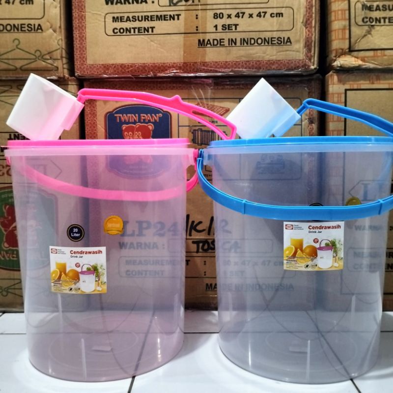 SHINPO - Toples Gayung / Tempat Es Buah 20 Liter Shinpo / Wadah Es Buah