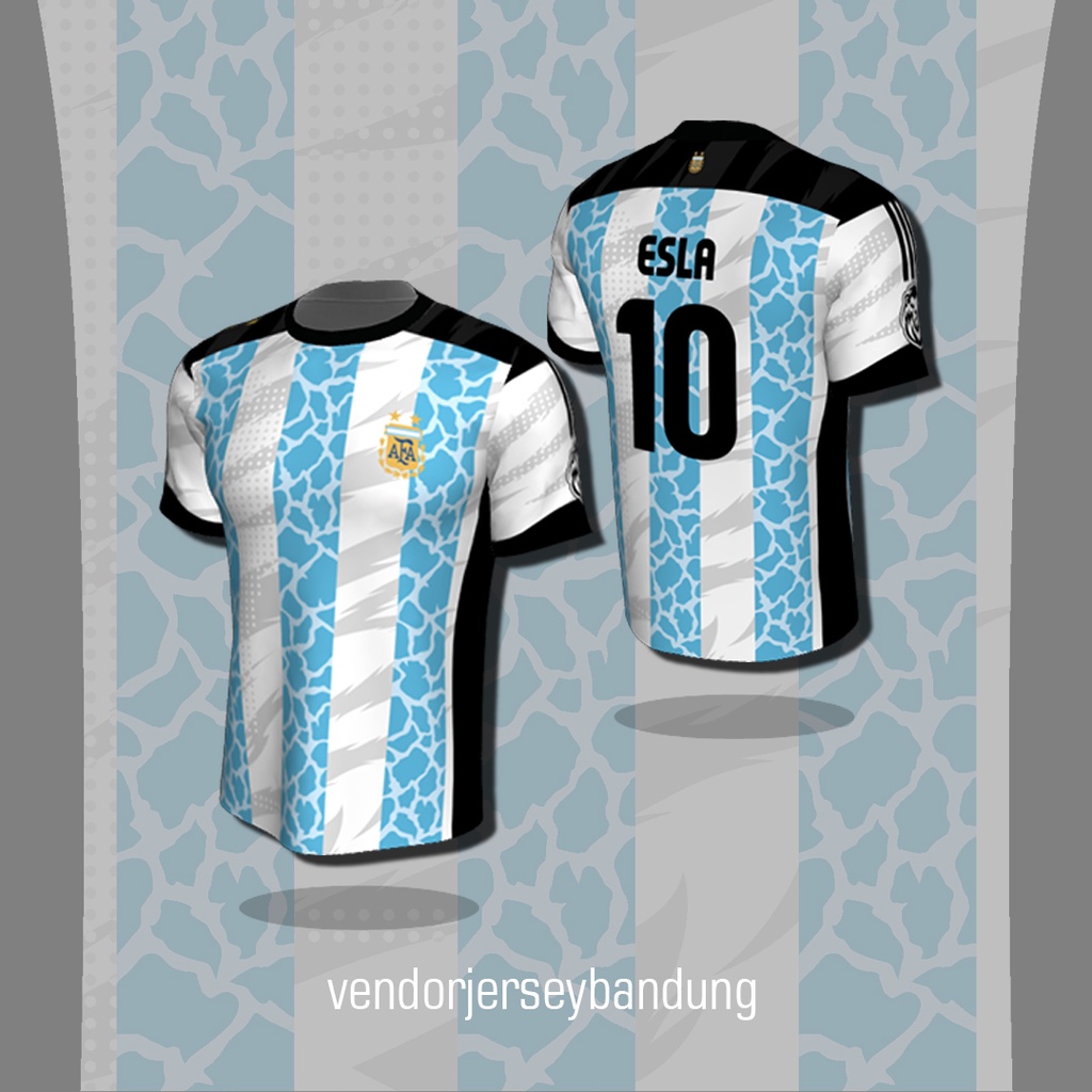 [Bisa COD] Kaos Jersey Bola Argentina Fantasy Edition - Jersy Piala Dunia Messi - Baju Futsal Dewasa
