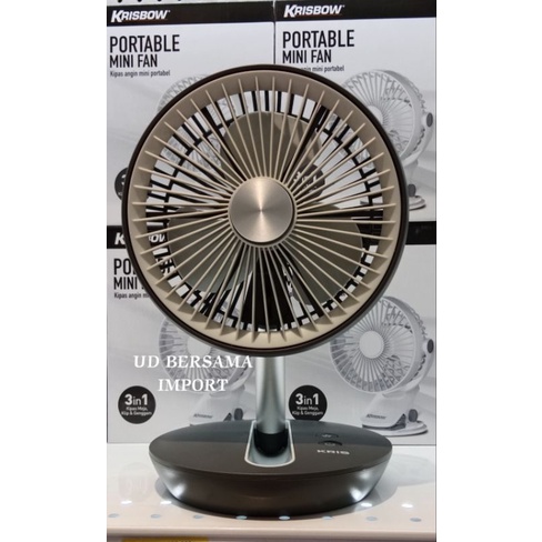 KRIS Kipas Angin USB 4000mah/Kipas Angin Mini/Kipas Angin Portable