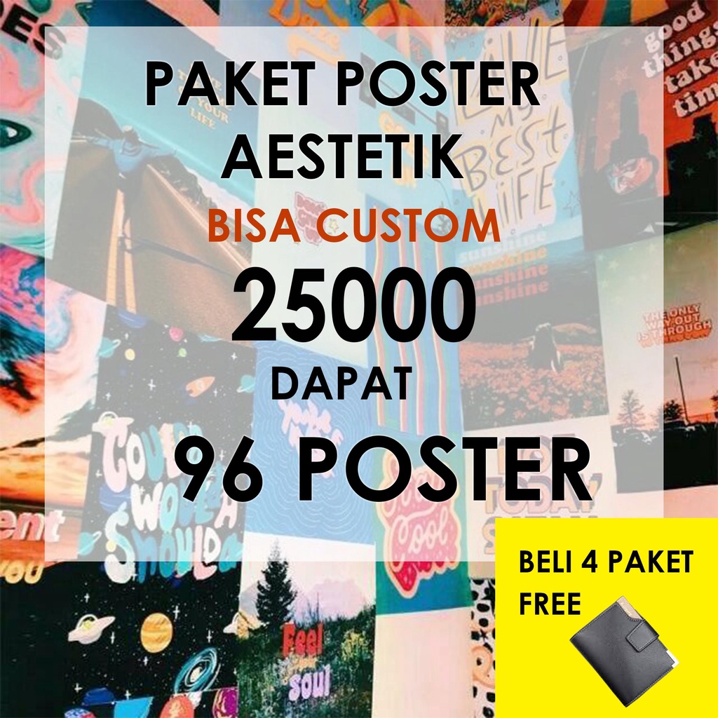 Jual Poster Dinding Aesthetic Isi Poster Poster Custom Poster Murah