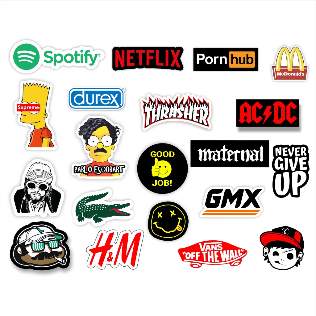 

STIKER BRAND DISTRO BISA PILIH GRAFTAC HYPEBEAST LOCALBRAND STICKER VARIAN F