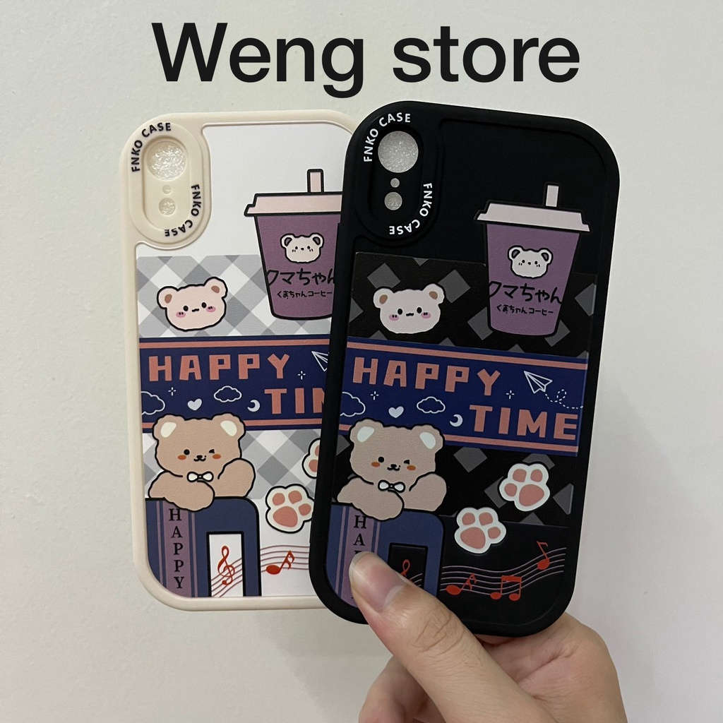 Case Fnko Motif Happy Time For Iphone 7 8 7+ 8+ XR 11 12 13 14 REALME C11 2021 C31 C33 C35 C30