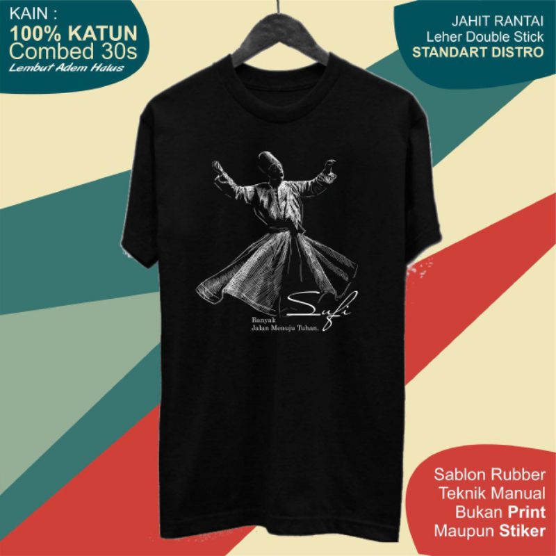 kaos sufi//kaos tari sufi//jalaludin rumi//kaos MU//kaos murah