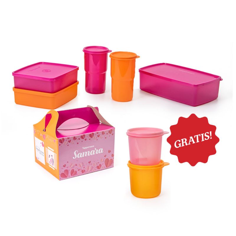SAMARA SET paket bingkisan Natal promo ORI Tupperware
