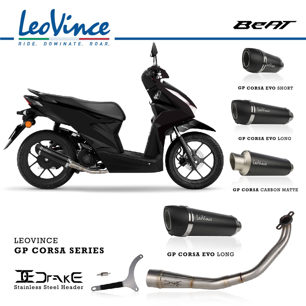 Knalpot Racing Leovince Beat Fi 2020 Full System Original VOL 1