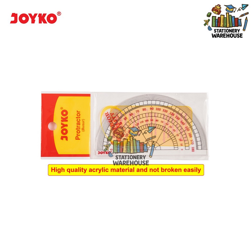

Acrylic Ruler Penggaris Busur Joyko RL-ACP
