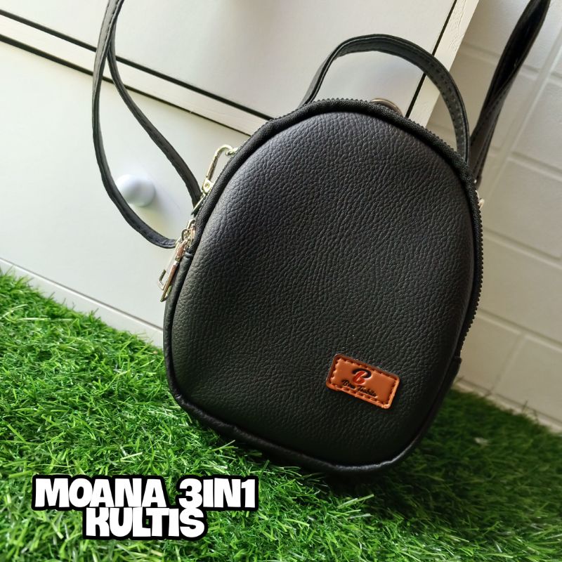 Biru Tsabita Moana 3in1 Tas Multifungsi Kulit Sintetis