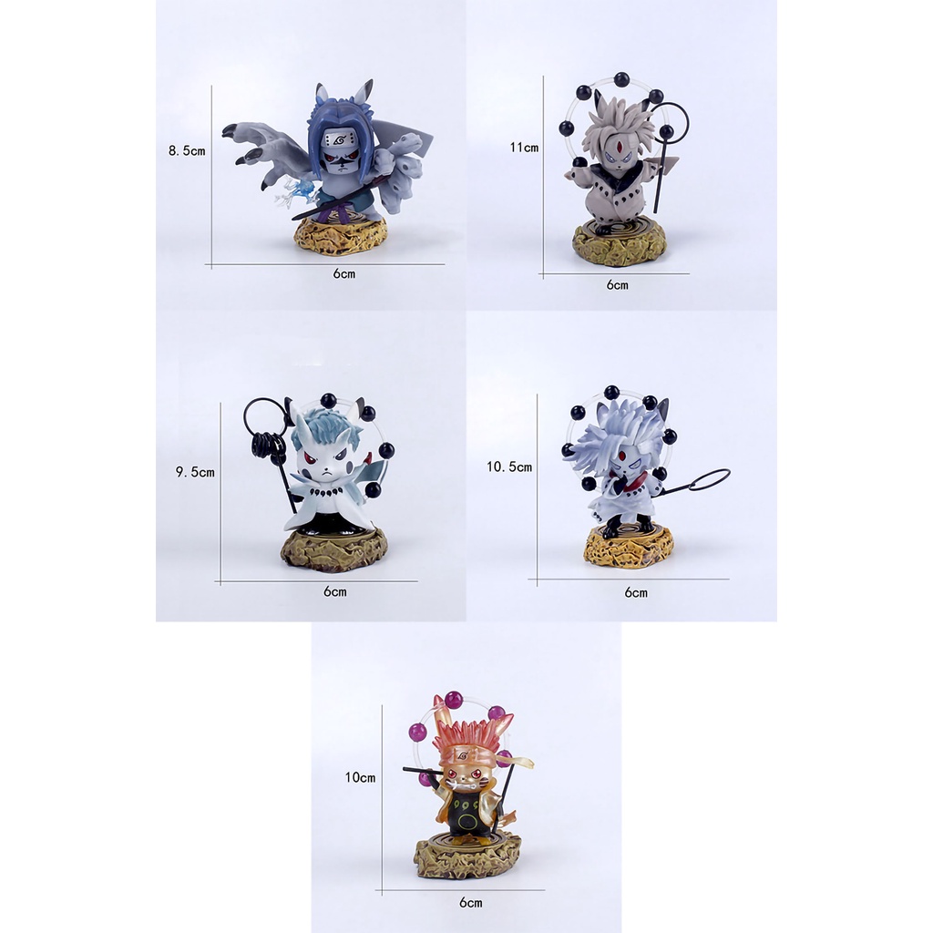 Naruto Pikachu Sasuke Madara Obito Rikudo Sennin Nendoroid Action Figure
