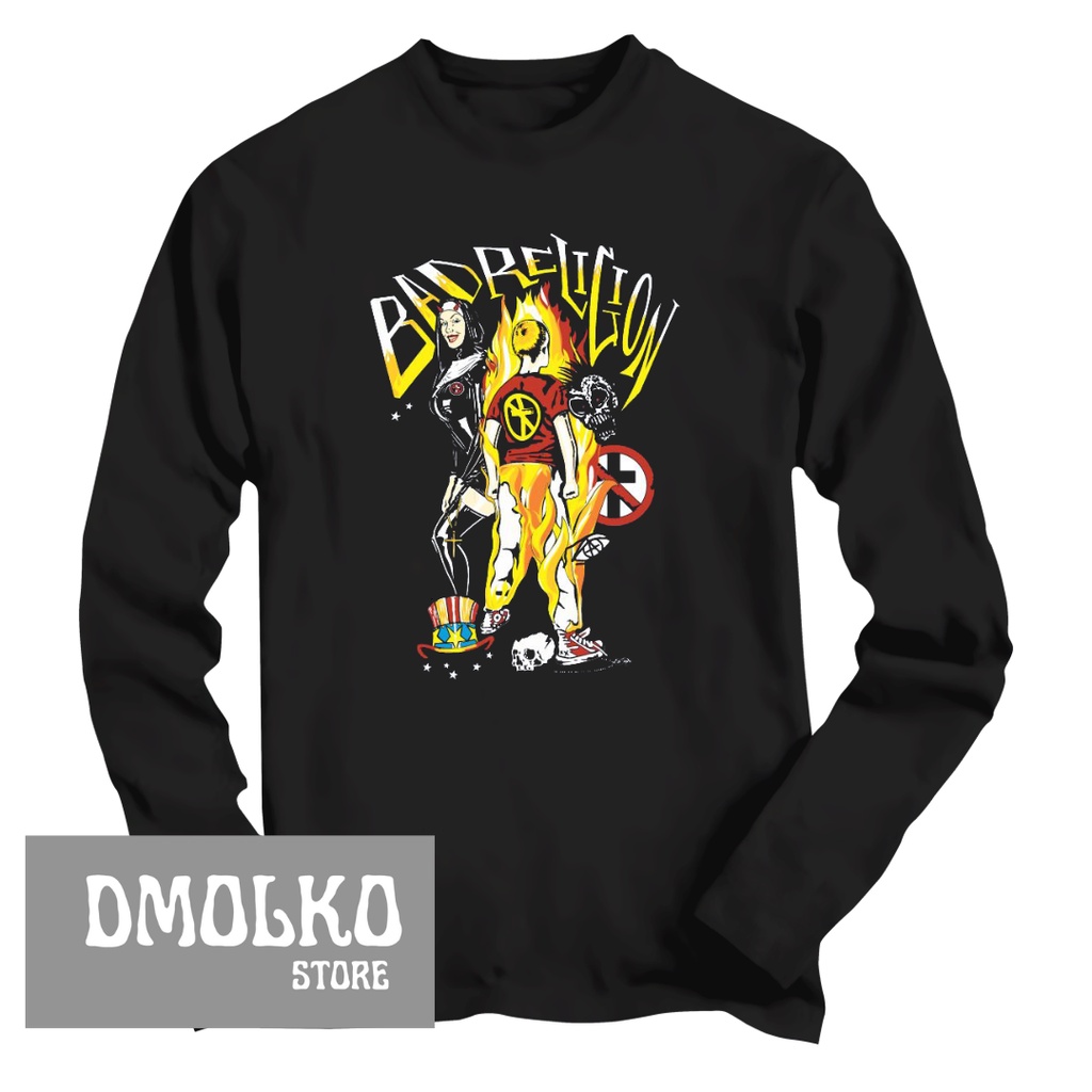 Kaos Tangan Panjang Pria Band Bad Religion 2 | Long Sleeve Pria | Premium Size S - 7XL