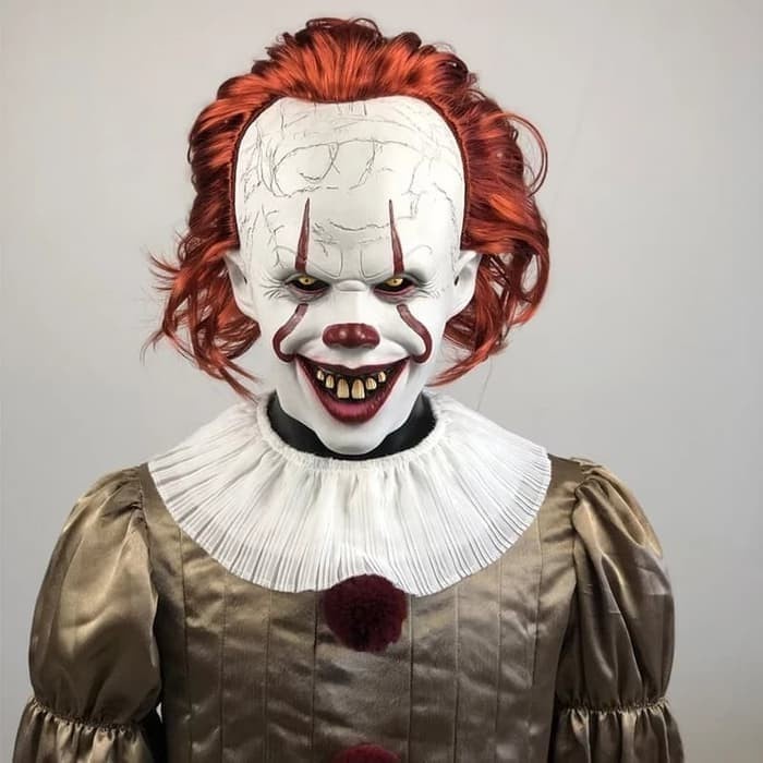 Topeng Badut Pennywise Joker IT Cosplay
