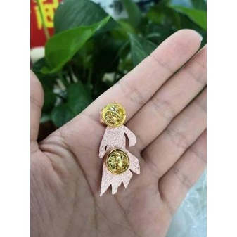 Genshin Impact Cute Character Hard Enamel Pin - Rose Gold part II - bennet