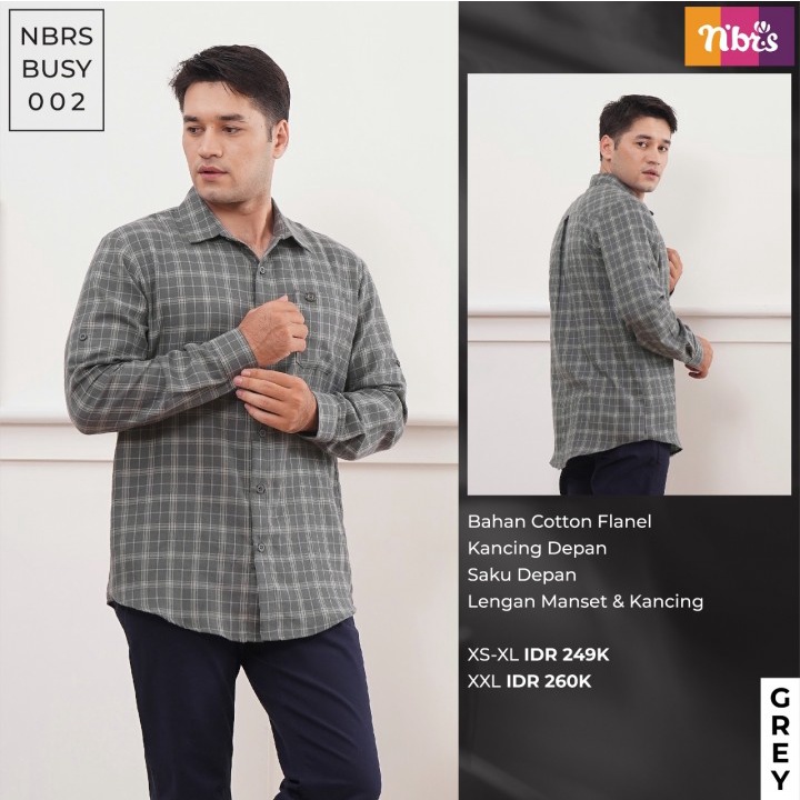 Kemeja Flanel Nibras BUSY 002 Terbaru 2023