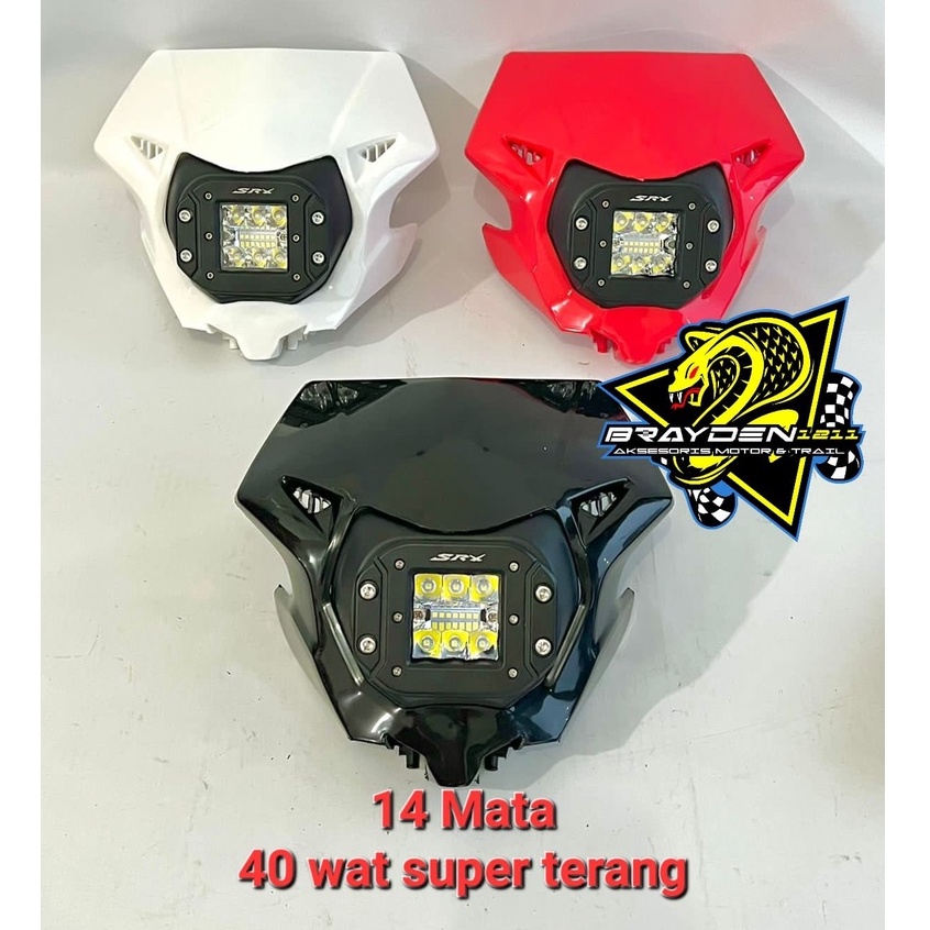 Lampu led crf 150 / batok lampu crf150 / kedok lampu crf 150 / lampu led crf