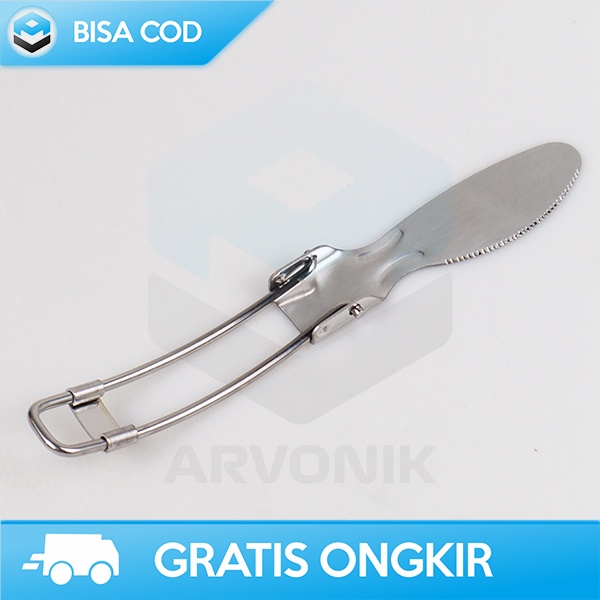 SET ALAT MAKAN PIKNIK SENDOK GARPU PISAU FOLDABLE KNIFEZER SIMPLE AOTU