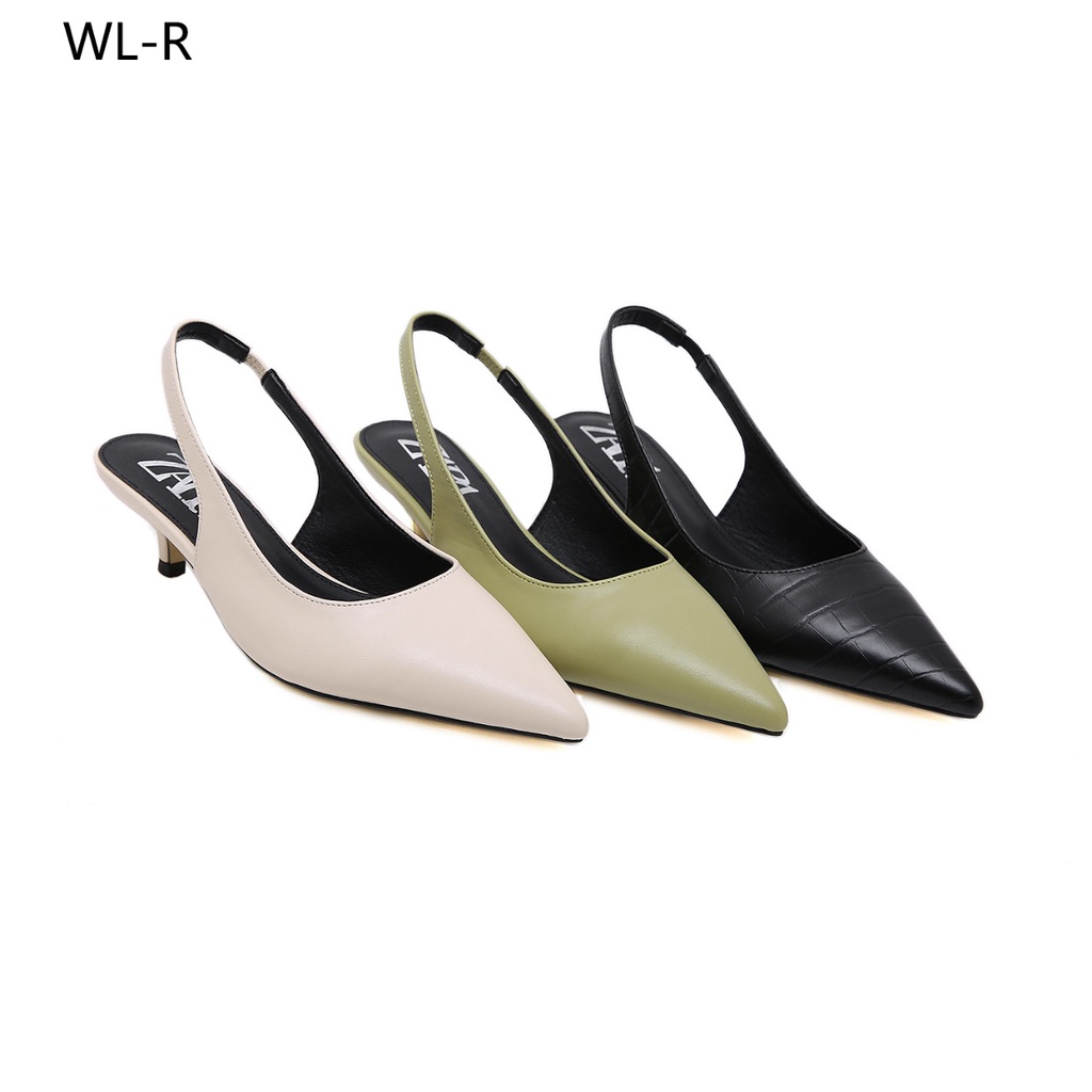 ZR High Heel Leather Shoes WL-R