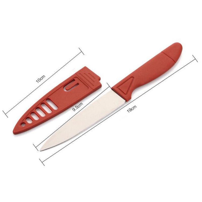 PISAU KUPAS BUAH DAN SAYUR PISAU KECIL PISAU DAPUR STAINLESS SARUNG SERBAGUNA PISAU MURAH