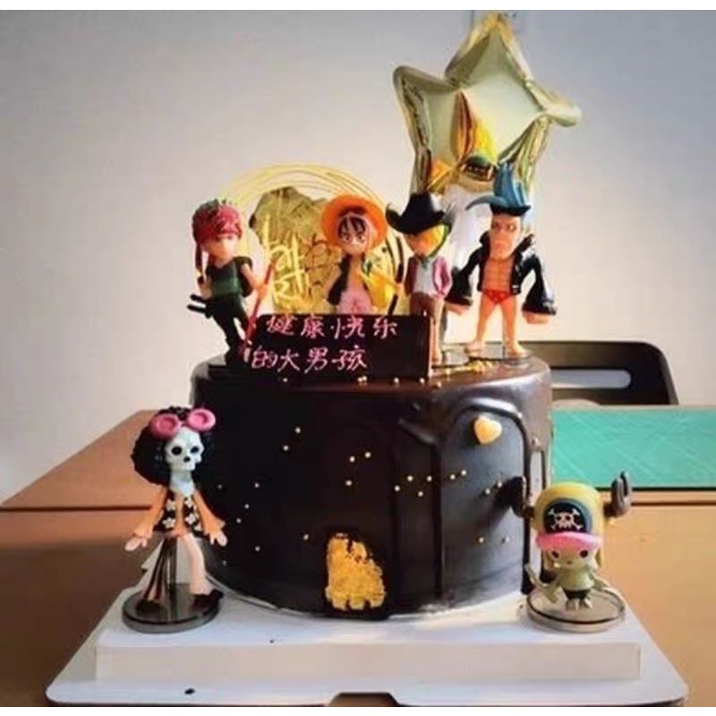 figur one piece kapal bajak laut patung luffy zorro anime