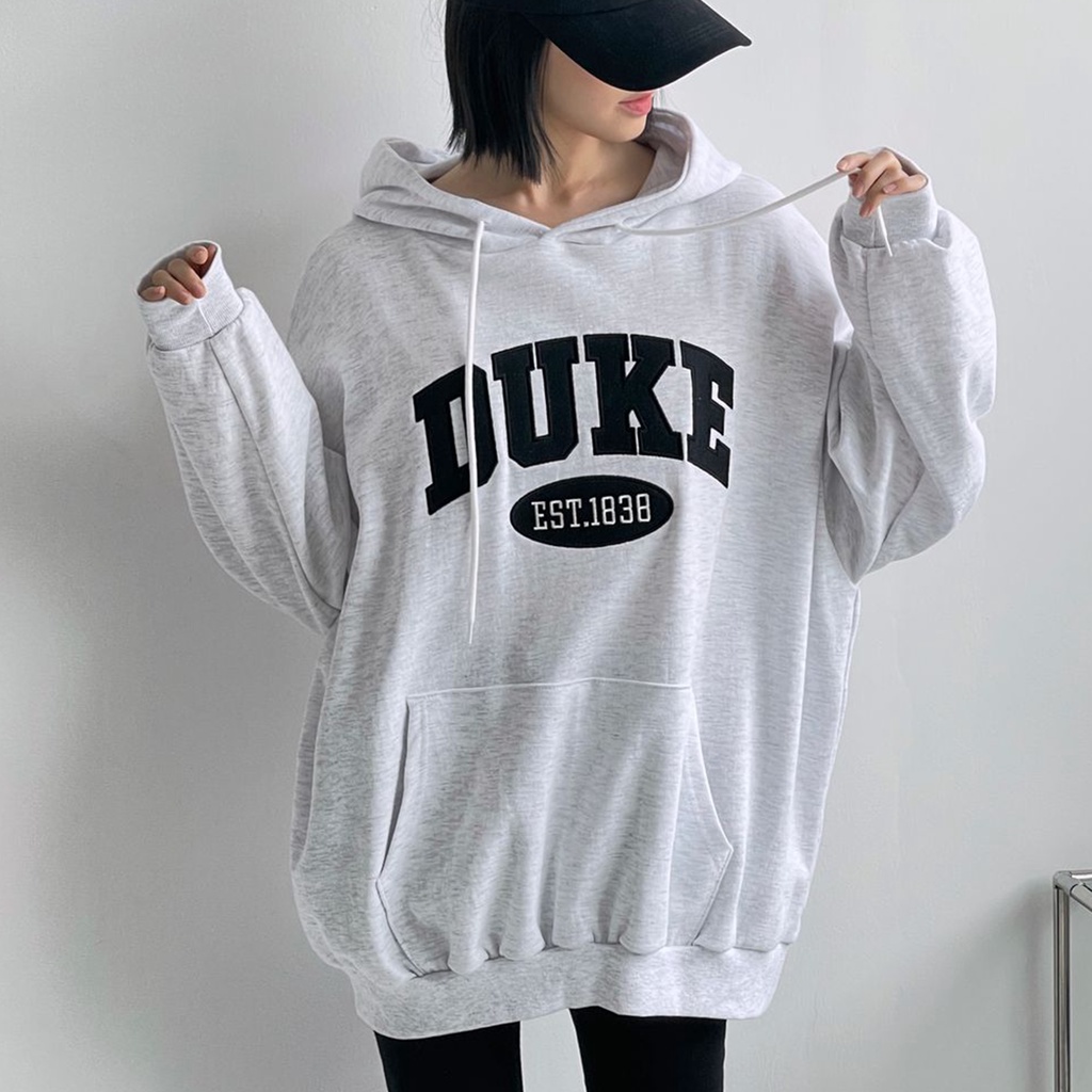 Hoodie Oversize Duke 1838 - Korean Style Sweatshirts Hodie - Bahan Fleece - Big Size L,XL,XXL