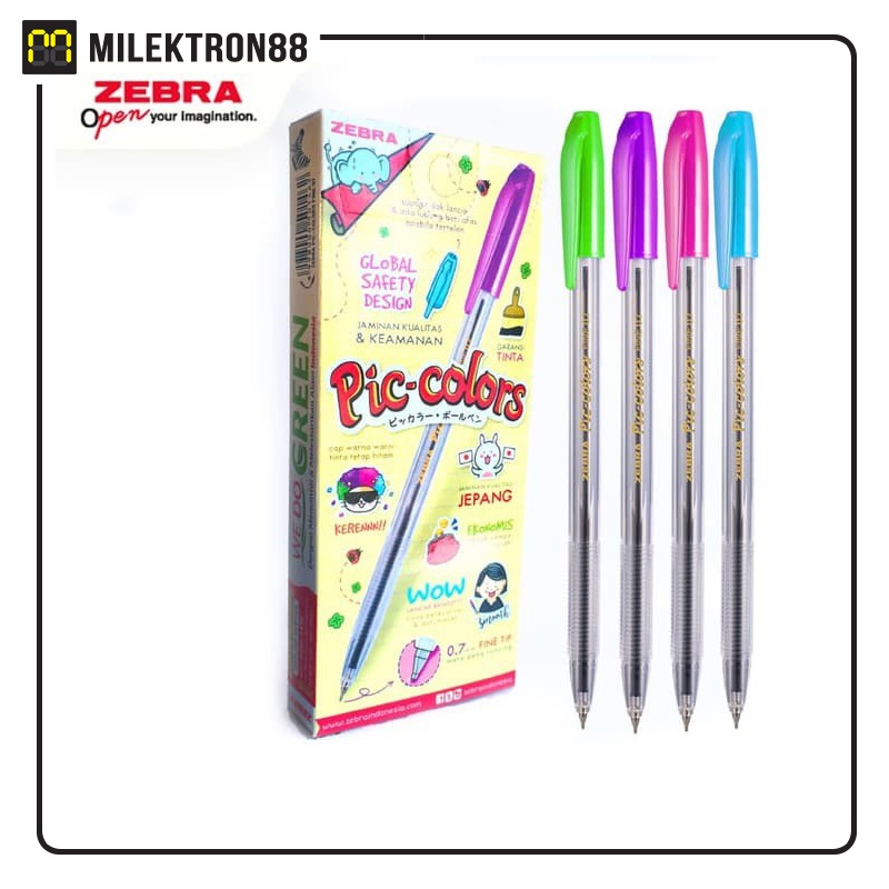 

ZEBRA Pic Colors Semi Gel Ink Pen 0.7 mm (Pack)