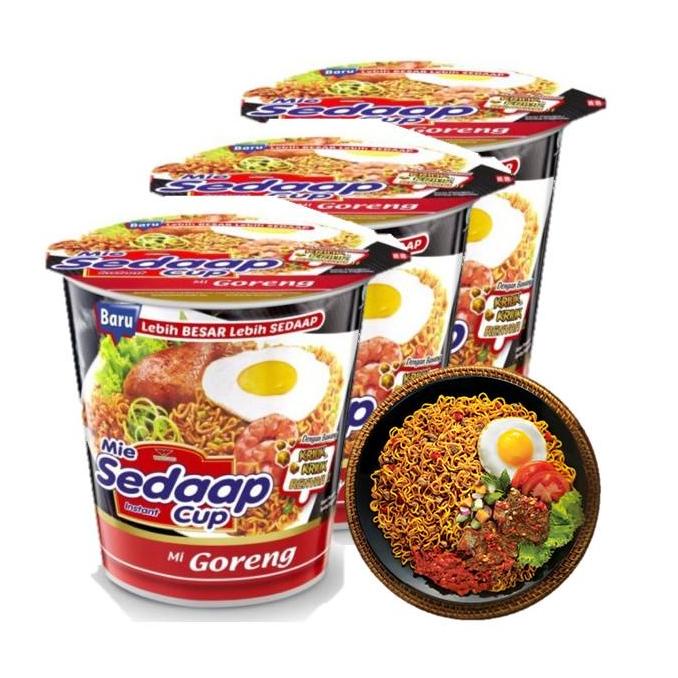 

ㅉ Mie Sedaap Mie Instan Cup Mie Goreng 3 x 85 gr ₦