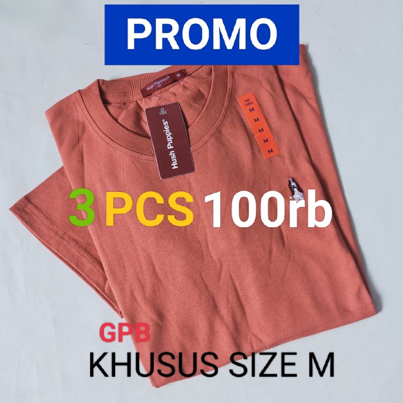 PROMO 3 KAOS 100RIBU PENDEK RANDOM HP LOGO BORDIR EMBOS UNI
