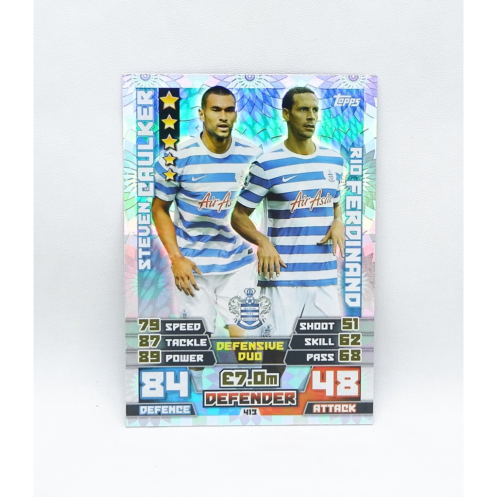 Kartu Bola 2014/2015 Queens Park Rangers Steven Caulker / Rio Ferdinand