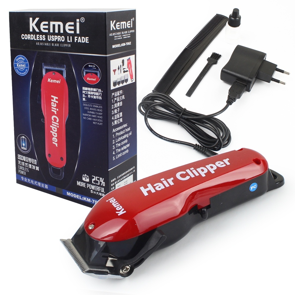 Hair Clipper Kemei KM-707Z Alat Cukur Rambut Cordless