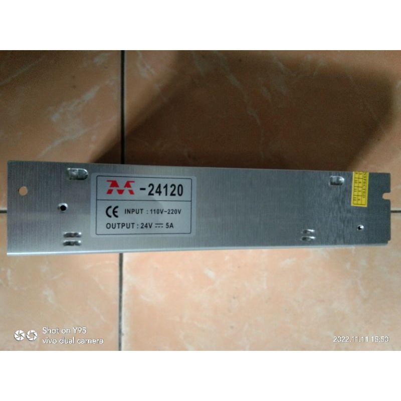 POWER SUPPLY DC 24V 5A INPUT AC 110/220V