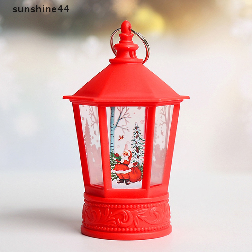 Sunshine Lampu Lentera LED Bentuk Santa Claus Untuk Dekorasi Natal