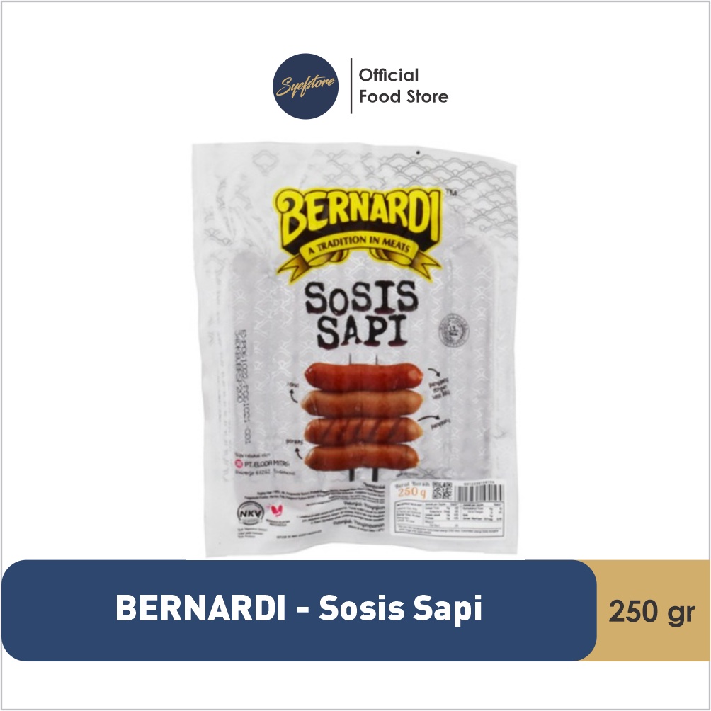 

BERNARDI SOSIS SAPI 250 gr (KHUSUS KURIR)