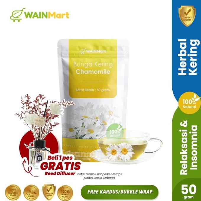 

SALE NOW TEH BUNGA CHAMOMILE HERBAL RELAKSASI ANTI INSOMNIA 50 G PENGIRIMAN CEPAT