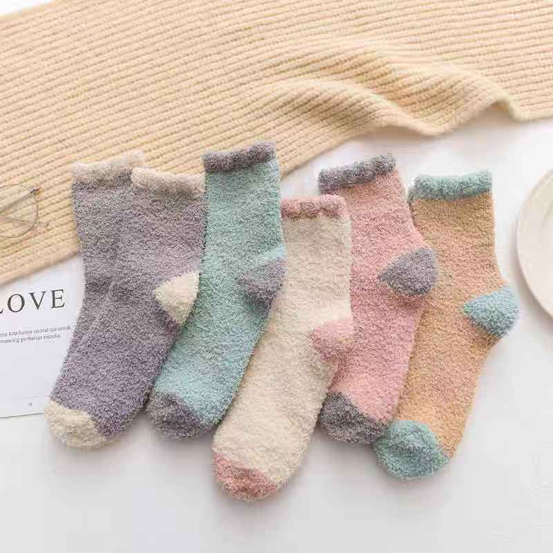 stokins warm WOMAN TEEN WINTER SOCKS WOOL VELVET KAOS KAKI WANITA REMAJA HANGAT MUSIM DINGIN BAHAN WOL