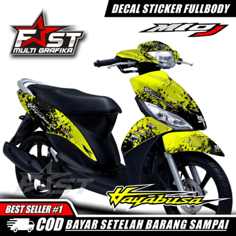 YAMAHA MIO J Racing decal striping stiker fullbody yamaha mio J motor