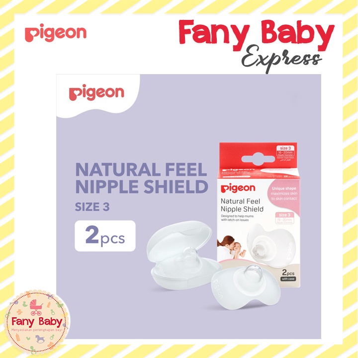 PIGEON NATURAL FEEL NIPPLE SHIELD - SIZE 3 (L)