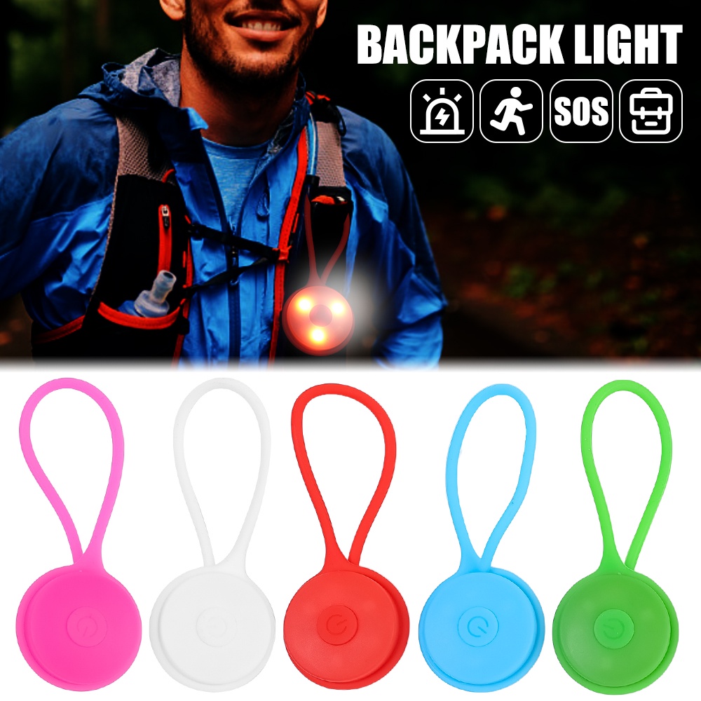 Lampu Belakang Sepeda LED Mini Bahan Silikon Dengan Tiga Mode