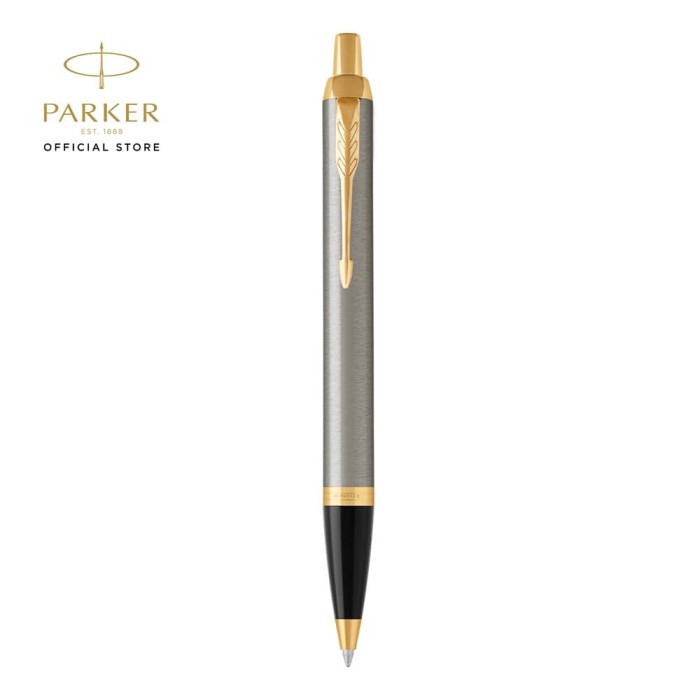

Stas Parker Im Brushed Metal Gold Trim Ballpoint